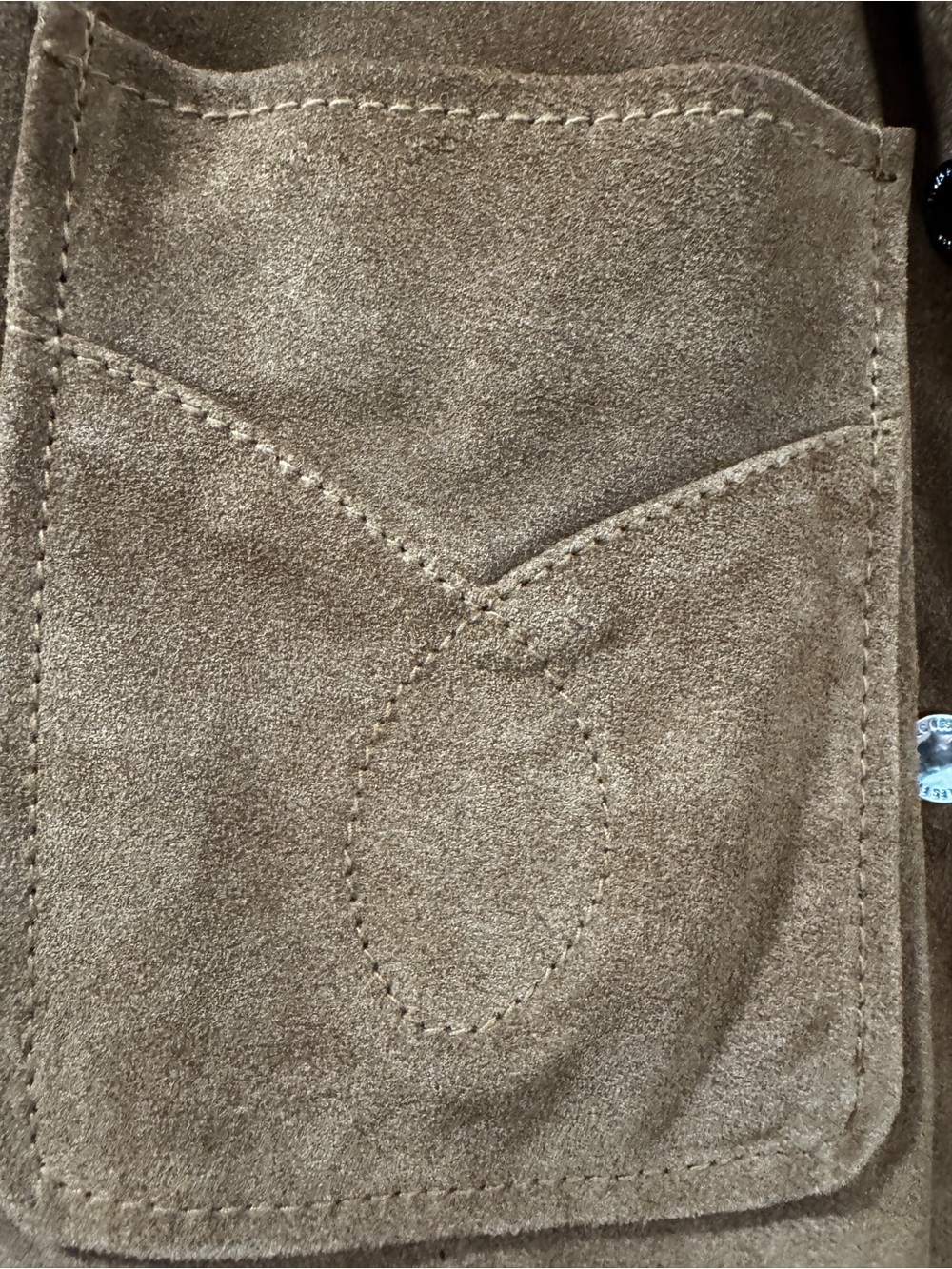 Avec Les Filles Brown Suede Leather Jacket - Picture 3 of 6